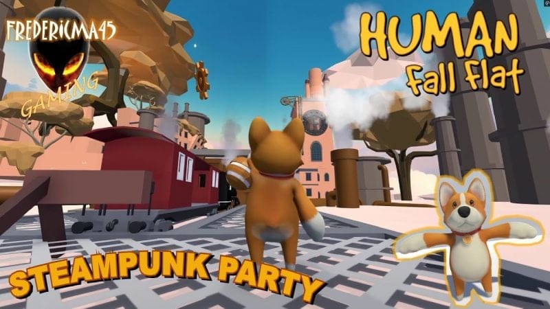Human Fall Flat STEAMPUNK PARTY ! Level - Full Walkthrough - New Free Level