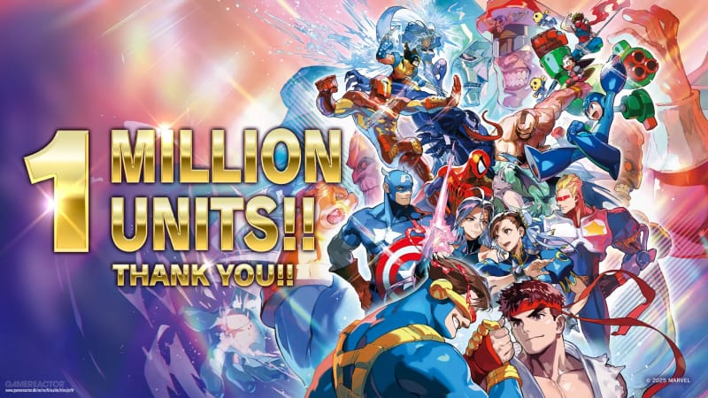 Marvel VS Capcom Fighting Collection : Arcade Classics dépasse le million d'exemplaires vendus.