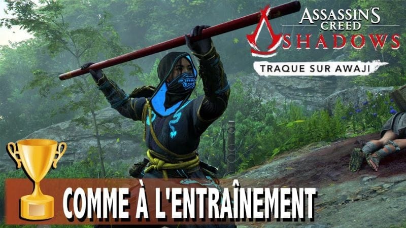 COMME À L'ENTRAÎNEMENT utilisé trois postures de bo - ASSASSIN'S CREED SHADOWS TRAQUE SUR AWAJI
