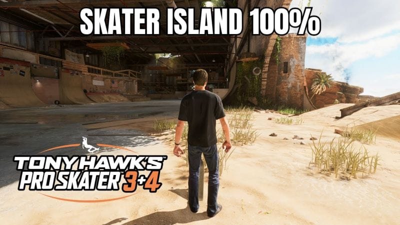 Tony Hawk's Pro Skater 3+4: Skater Island Walkthrough - Gold Medal and Collectibles
