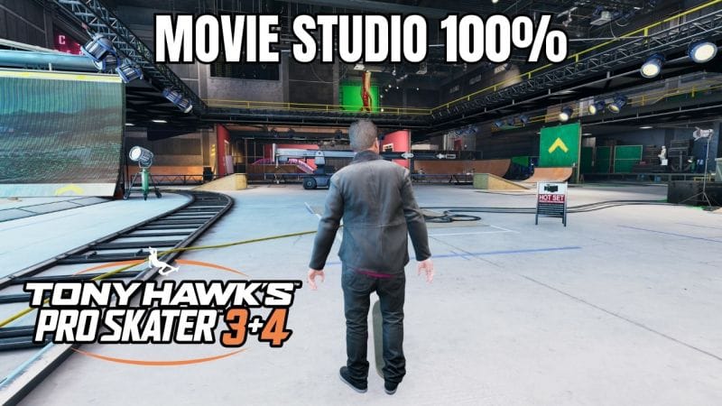 Tony Hawk's Pro Skater 3+4: Movie Studio Walkthrough - Gold Medal and Collectibles