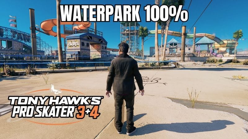 Tony Hawk's Pro Skater 3+4: Waterpark Walkthrough - All Park Goals and Collectibles