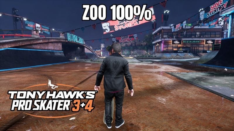 Tony Hawk's Pro Skater 3+4: Zoo Walkthrough - Gold Medal and Collectibles