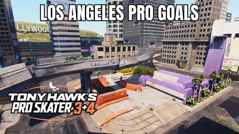 Tony Hawk's Pro Skater 3+4: Los Angeles Walkthrough - All Pro Goals