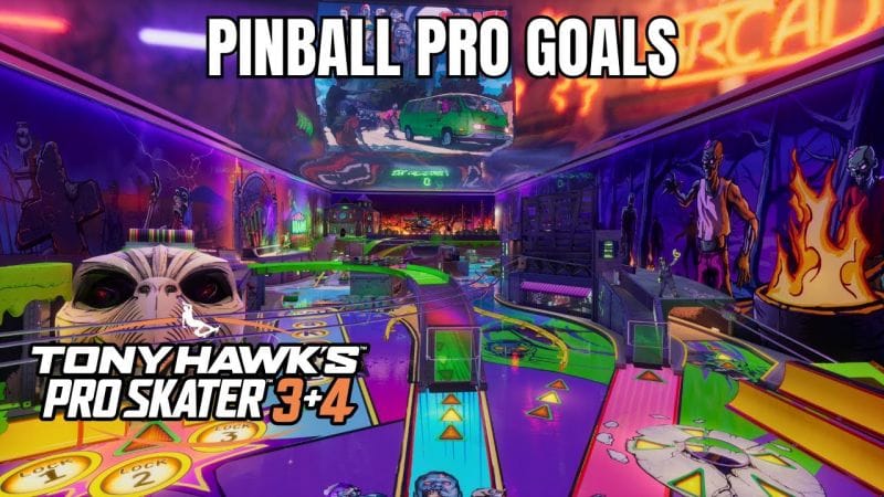 Tony Hawk's Pro Skater 3+4: Pinball Walkthrough - All Pro Goals