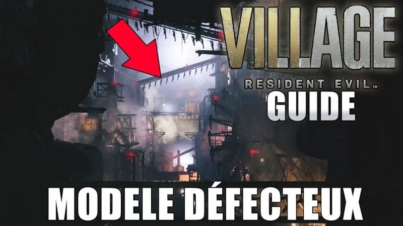 RESIDENT EVIL VILLAGE : MODELE DÉFECTUEUX ( GUIDE ) Soldat suspendu à la chaîne de production