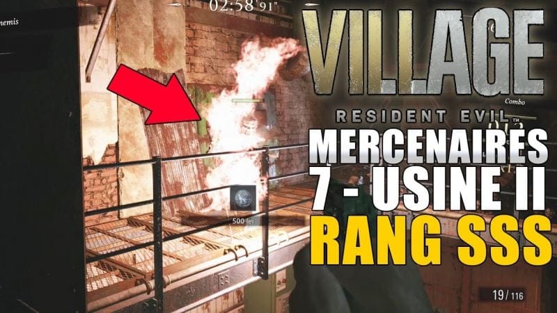 RESIDENT EVIL VILLAGE - MODE MERCENAIRES : 7 - USINE II  Comment avoir le Rang S (Soluce Rang SSS)