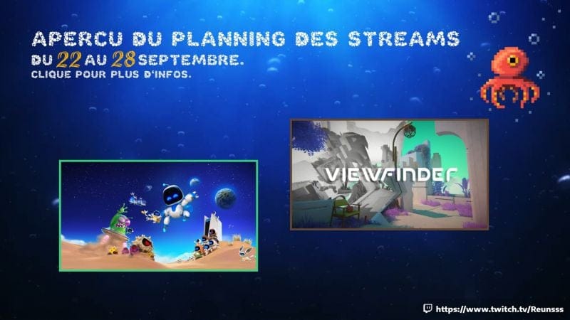 Les streams de cette semaine