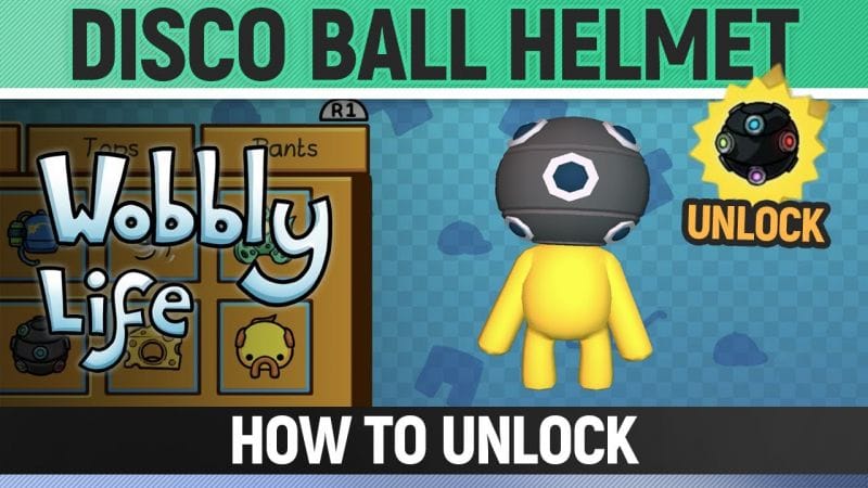 Wobbly Life - Secret Outfit - Disco Ball Helmet