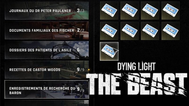 OÙ TROUVER Tous les ENREGISTREMENTS DE RECHERCHES DU BARON x9 Collector - DYING LIGHT THE BEAST