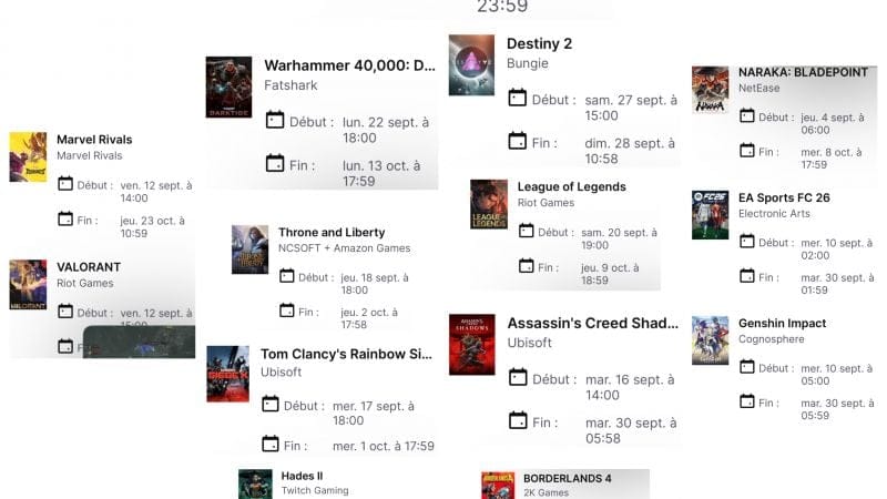 Selection des Twitch Drops principaux actuels