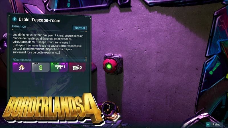 BORDERLANDS 4 -  DRÔLE D'ESCAPE ROOM  / Mission Secondaire