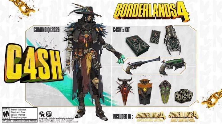 GEEKNPLAY - Borderlands 4 - C4SH, le nouveau Chasseur de l’Arche, arrive en DLC payant en 2026