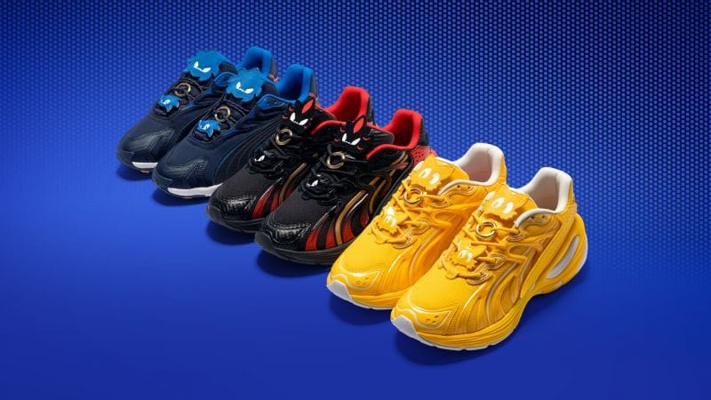 Puma et Sega lancent une collection de baskets Sonic
