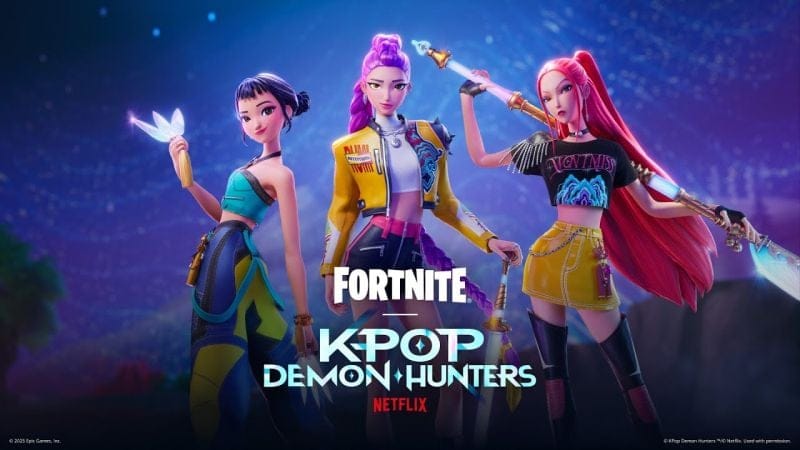 Le film à succès KPop Demon Hunters débarque sur Fortnite