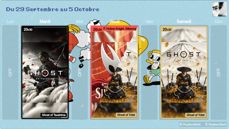 Planning des stream