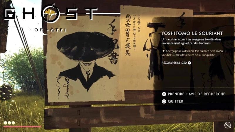 OÙ TROUVER Yoshimito le Souriant PRIMES - GHOST OF YOTEI