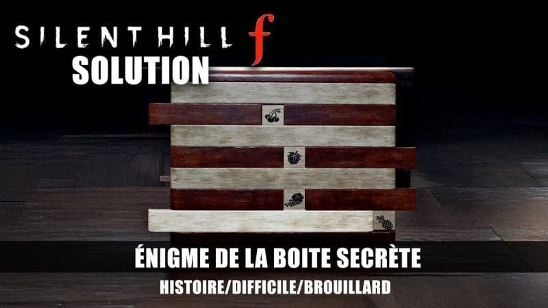 Silent Hill f : Solution de l'énigme de la Boîte Secrète en bois (COLLEGE D'EBISUGAOKA)