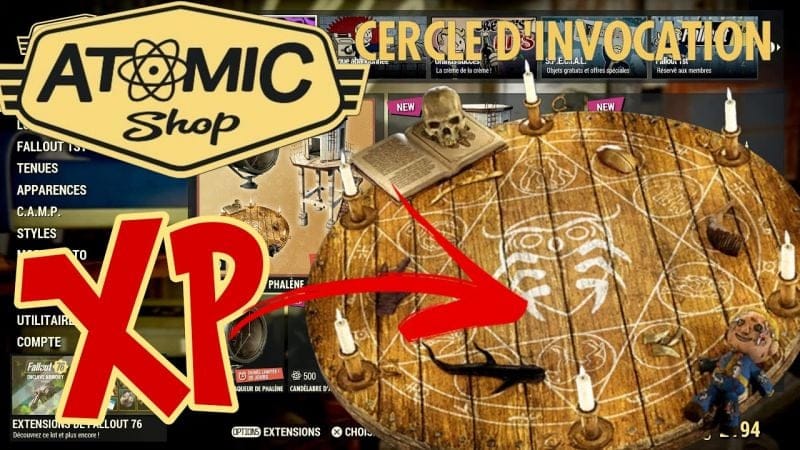 ☢️ Fallout 76 Atomic Shop ☢️ Cercle d'invocation = Gain d'XP  🍌