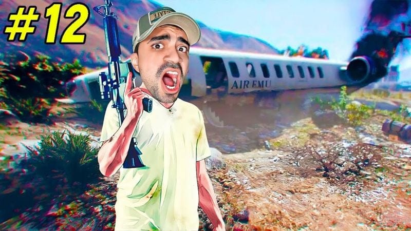تختيم قراند 5 هجمنا على طائرة خاصة و طيحناها - GTA V