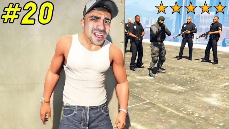 تختيم قراند 5 اقوى هروب من الشرطة و مطاردات مجنونة 😍🔥 - GTA V