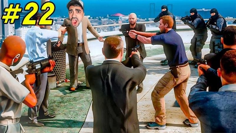 تختيم قراند 5 هجوم الشرطة الكبير 😍🔥 - GTA V