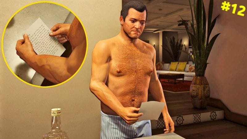 رسالة الوداع بمود جرافيك جي تي أي 6 | GTA V Walkthrough with GTA 6 Graphics #12