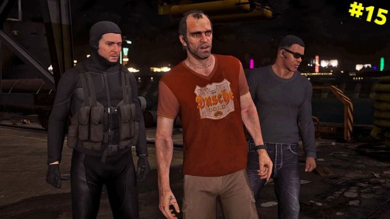 سرقة سلاح الدمار الشامل بمود جرافيك جي تي أي 6 | GTA V Walkthrough with GTA 6 Graphics #15