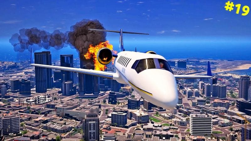اسقاط طائرة البعثة المهمة بمود جرافيك جي تي أي 6 | GTA V Walkthrough with GTA 6 Graphics #19