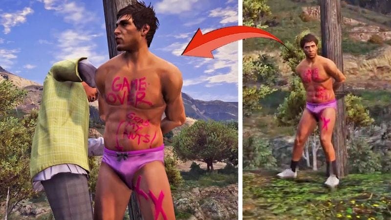 اذا التقيت بهذا الشخص لا تقم بمساعدته في جي تي أي 5 | GTA V Walkthrough with GTA 6 Graphics #40