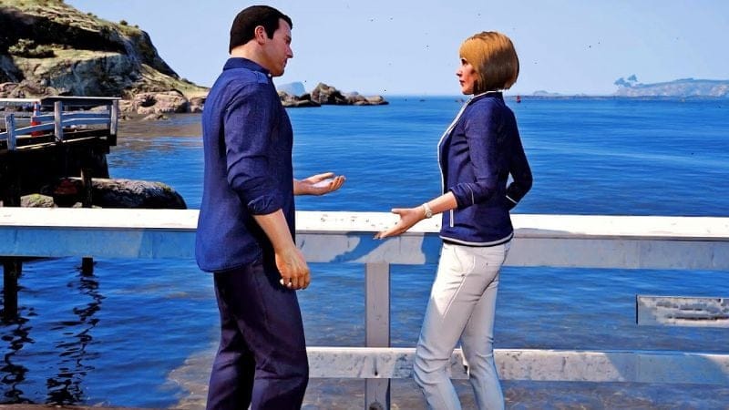 الإلتقاء بعشيقة مايكل بمود جرافيك جي تي أي 6 | GTA V Walkthrough with GTA 6 Graphics #49