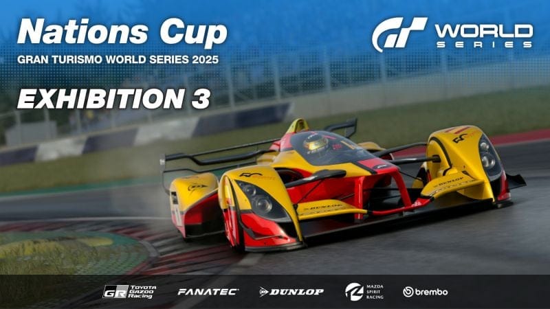 Ouverture de l'événement Gran Turismo World Series 2025 - Exhibition 3 - Nations Cup - Mode Sport - Gran Turismo 7 - gran-turismo.com