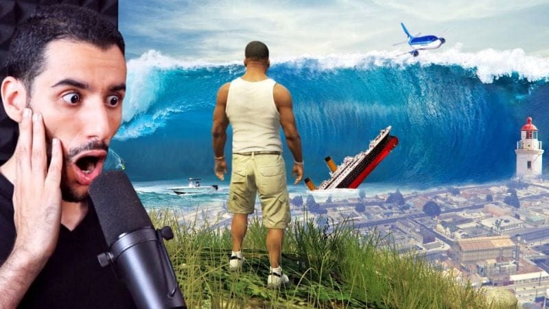 إنقاذ لوس سانتوس من ذروة  تسونامي في جي تي أي 5 | GTA V The Ultimate Tsunami