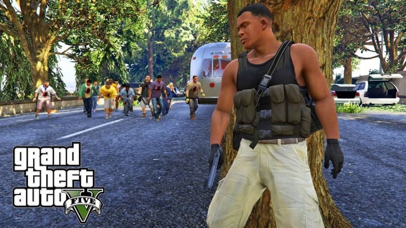 أكبر هجوم زومبي على الإطلاق في تاريخ لعبة جي تي أي 5 | GTA V Zombie Apocalypse