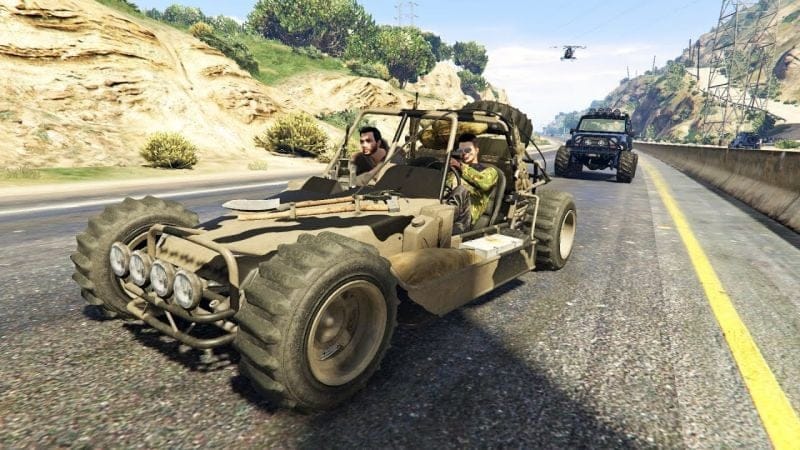 سيارة الدومباغي العسكرية شاهد قوتها ضد الطائرات في قراند أونلاين | GTA Online