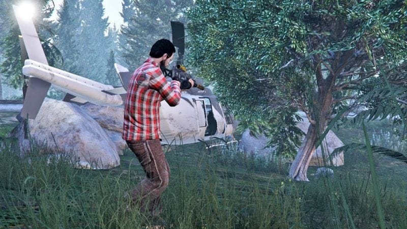 سقوط الهليكوبتر أدخلنا في مشاكل خطيرة على قراند أونلاين | GTA Online