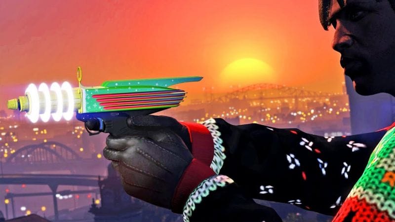 سلاح المخلوقات الفضائية النادر والمدمر في قراند أونلاين | GTA Online Alien Gun