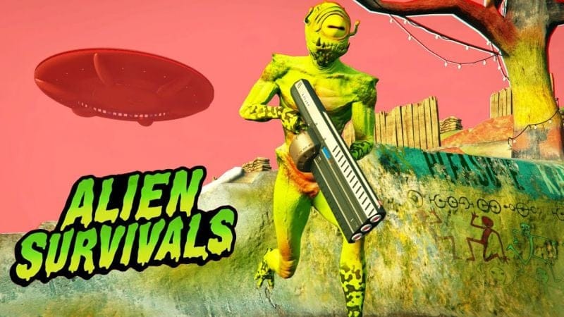 أخيرا غزو المخلوقات الفضائية سان أندرياس أصبح حقيقة في قراند أونلاين | GTA V Alien Survivals