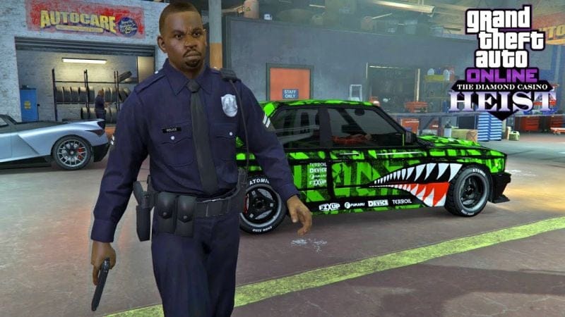 إقتحام مرآب مخفر الشرطة وسرقة السيارات السريعة في جي تي أي أونلاين | GTA Online Casino Heist