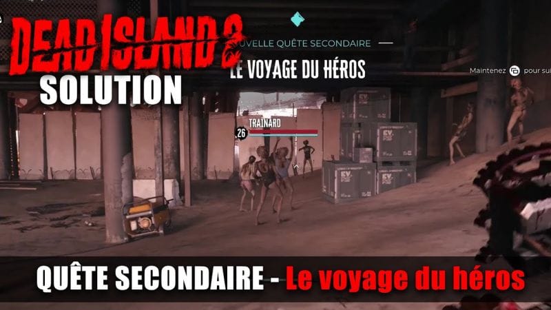 Dead Island 2 - Solution Quête Secondaire : Le voyage du héros - Bouée des toilettes publiques