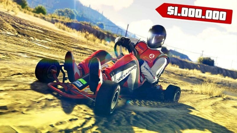 أخيرا ثم إضافة سيارات الجو كارت في لعبة قراند أونلاين | GTA V Online Go Kart