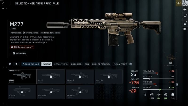 M277 BF6 : Quels accessoires et build prendre pour cette Carabine sur Battlefield 6 ?