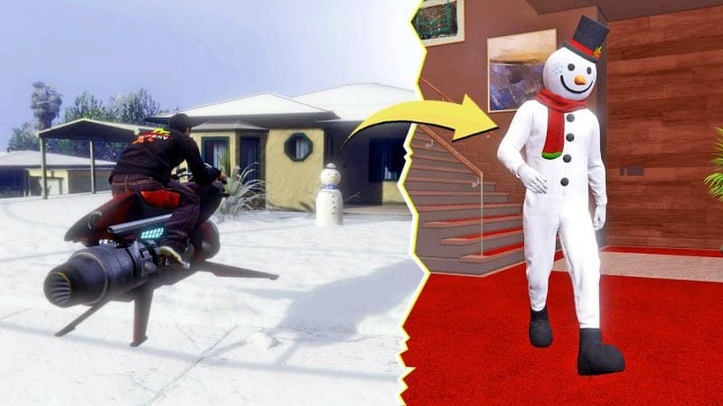 قراند 5 سارع وفجر الرجل الثلجي لكي تحصل على هدية نادرة جدا | GTA Online Snowman Location
