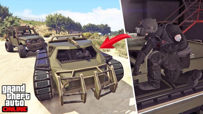 سرقة الدبابة الذكية بطريقة التسلل في قراند أونلاين | GTA Online Challenges