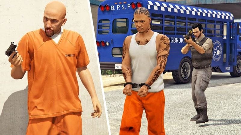 إنقاذ السجين الروسي بصفتي حارس السجن في قراند اونلاين | GTA Online Challenges