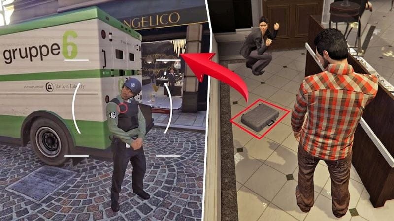 سرقة محل المجوهرات بطريقة متطورة جدا في قراند أونلاين | GTA Online Jewelry Store Heist