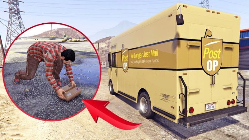خداع الدولة وتوزيع الممنوعات بغطاء شركة البريد في قراند أونلاين | GTA Online Product Delivery