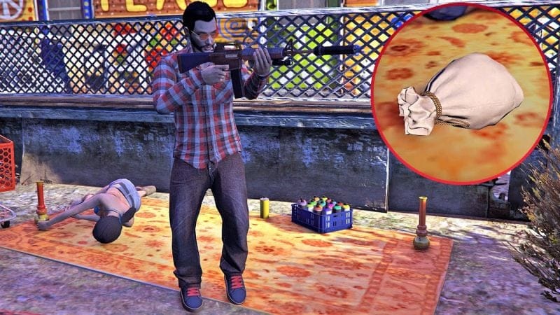 قراند 5 : بعد معركة شرسة غنمت كيس أحجار الطاقة | GTA V Chakra Stone Bag