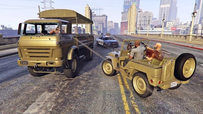 إنهاء شخصية هامة في المخابرات والسطو على الشاحنة العسكرية في قراند أونلاين | GTA Online