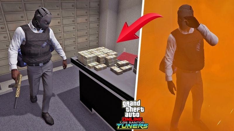 سرقة ستة بنوك خلال دقائق معدودة في قراند أونلاين | GTA Online: THE BANK Contract